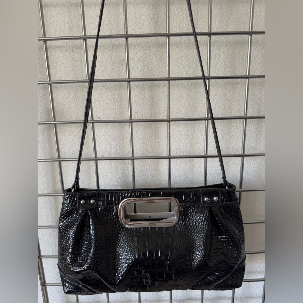 STYLE & CO Croc Patent 100% PVC Leather Hand/ Crossbody Women's Bag